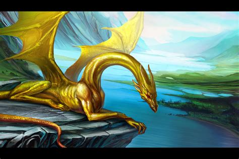 Golden Dragon by anndr on DeviantArt