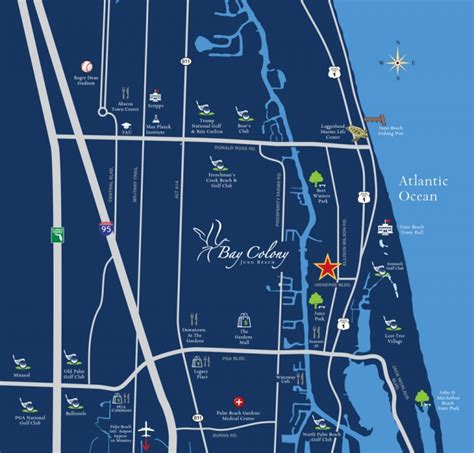 Locator Map - Bay Colony Juno Beach | Waterfront Homes - Juno Beach Florida Map | Printable Maps