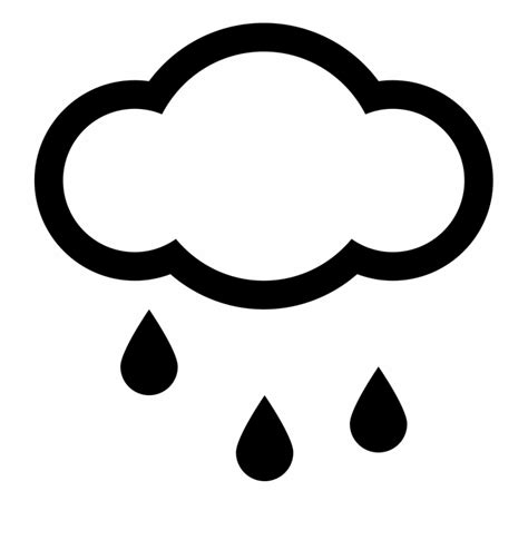 Png File Rain Clipart Black And White - Clip Art Library