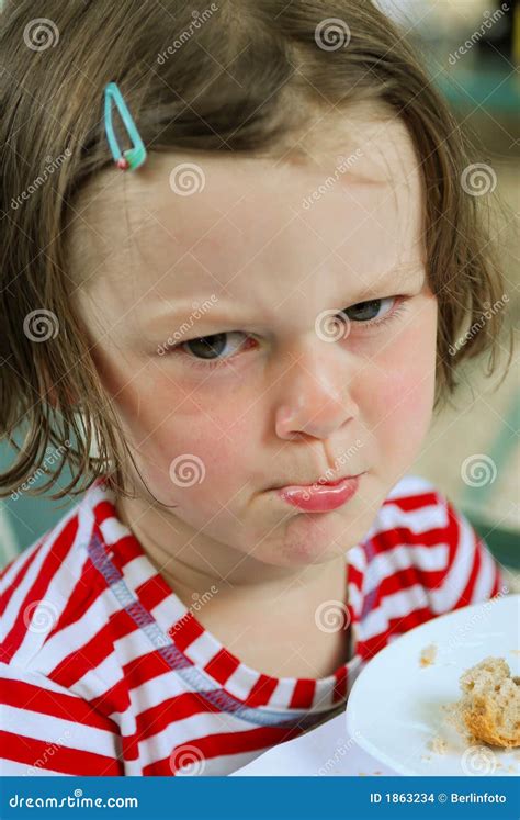 Pouting Little Girl stock photo. Image of grimacing, mope - 1863234