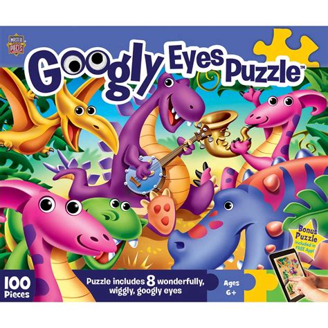 Googly Eyes Dinosaurs Puzzle 100 Piece Kids Puzzle - Walmart.com - Walmart.com