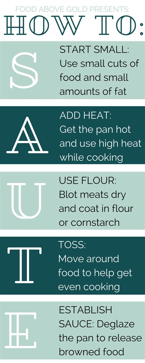 Sautéing: Cooking Methods 101 - Food Above Gold