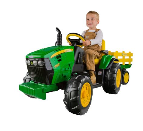 Peg Perego John Deere Ground Force 12-volt Tractor Ride-On - Walmart.com