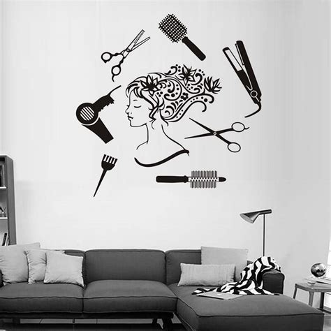 Hair Salon Girl Wall Art dxf File Free Download - 3axis.co