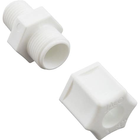 Compression Fitting, Generic, 1/4"mpt x 3/8" Tube, Plastic - Walmart.com