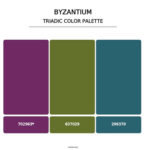 Byzantium color palettes - colorxs.com