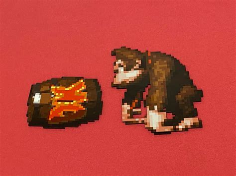 Donkey Kong Country Sprites Super Nintendo Game Inspired - Etsy Australia