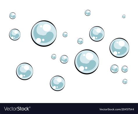 Soap bubbles pop art Royalty Free Vector Image