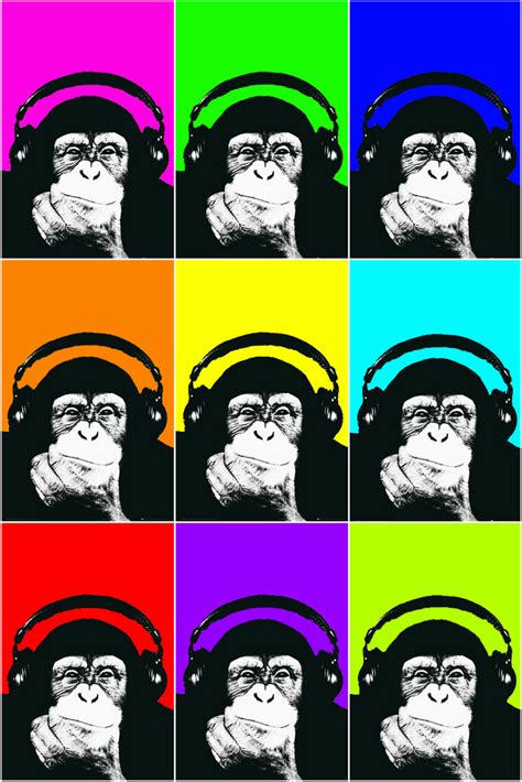 Monkey with headphones by JAlexanderFranco on DeviantArt