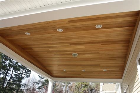 Cedar Porch Ceiling - DIY