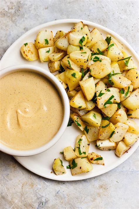 Roasted Kohlrabi with Old Bay Onion Dip (vegan, low-carb, gluten-free)