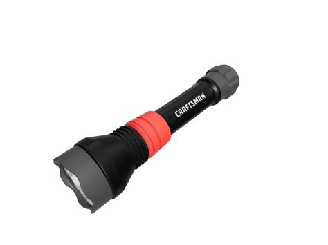 CRAFTSMAN 500-Lumen 3 Modes LED Rechargeable Spotlight Flashlight (Lithium Ion (3.7V) Battery ...