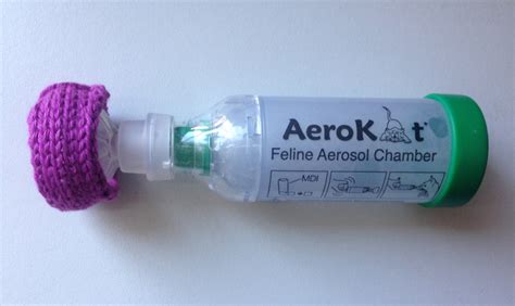 Large Aerokat Feline Asthma Inhaler KNIT COVER: Pink - Etsy