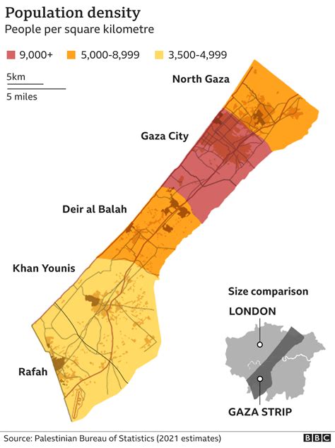 Gaza Population 2024 Density - Diana Filippa