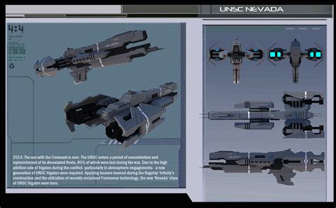 Halo UNSC Frigate Nevada: Spec Sheet by calamitySi on DeviantArt