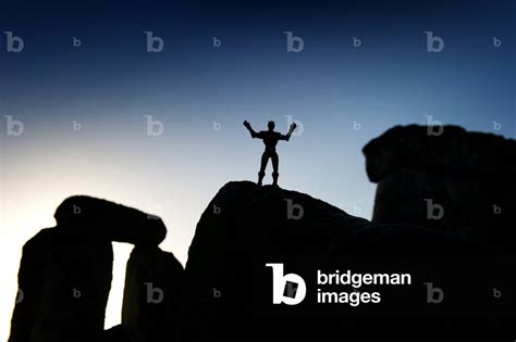 Image of General view of Stonehenge during the winter solstice, showing stones