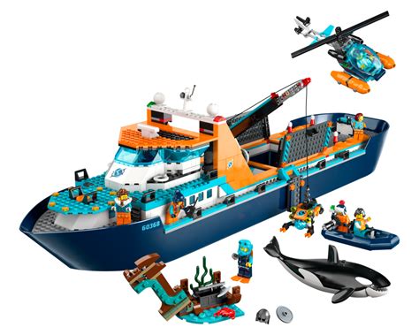 LEGO Set 60368-1 Arctic Explorer Ship (2023 City > Arctic) | Rebrickable - Build with LEGO