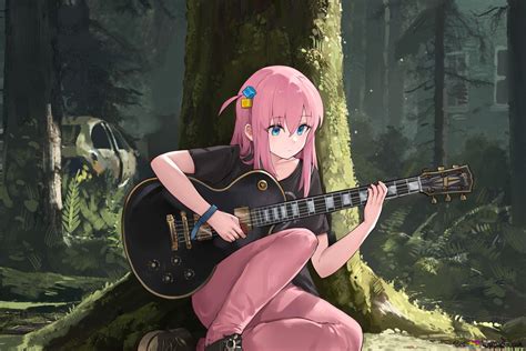 1920x1080 Resolution Anime Character Playing Guitar HD Wallpaper ...