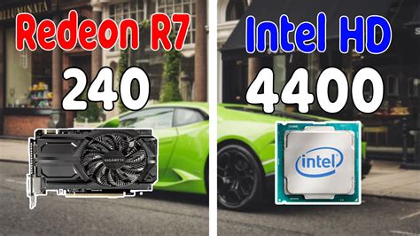 Redeon R7 240 VS Intel HD 4400 Graphics Comparison GTA V Benchmark - YouTube