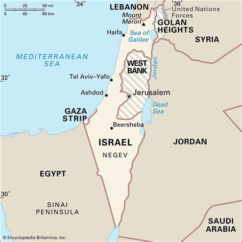 Gaza Middle East Map - Corrie Christina