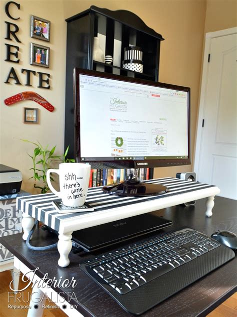 DIY Computer Monitor Stand For Under $10 - Interior Frugalista