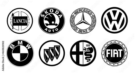 Car brands collection. Car brand logo. Vector car emblems Stock Vector ...