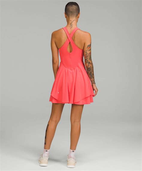 Lululemon Court Crush Tennis Dress - Pale Raspberry - lulu fanatics