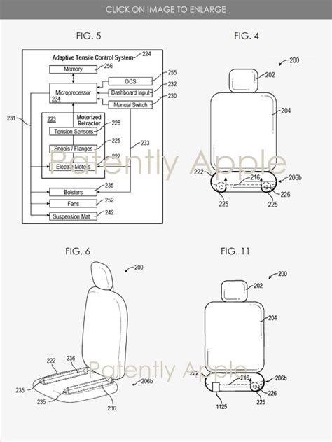 Apple wins a Project Titan patent for a Car Seat system designed to provide occupants with a ...