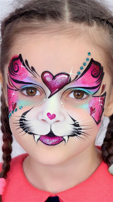 Pin by Shawna Fae on face paint | Kitty face paint, Face painting, Kids face paint