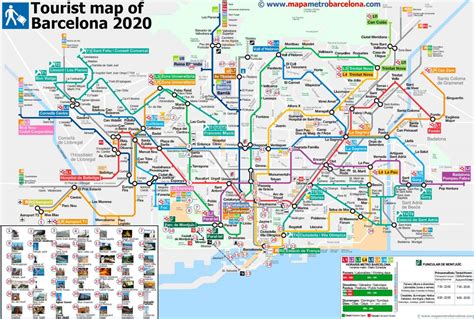 Barcelona metro map with tourist attractions - Barcelona metro map tourist attractions ...