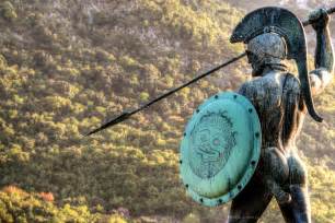 The statue monument of Leonidas at Thermopylae