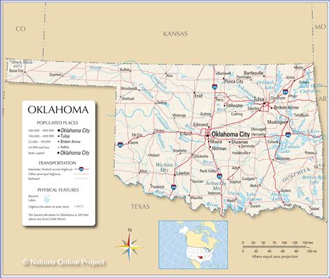 Oklahoma Map By City - Verla Jeniffer