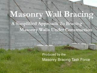 Masonry wall bracing a simplified approach to bracing masonry walls u PowerPoint (PPT ...