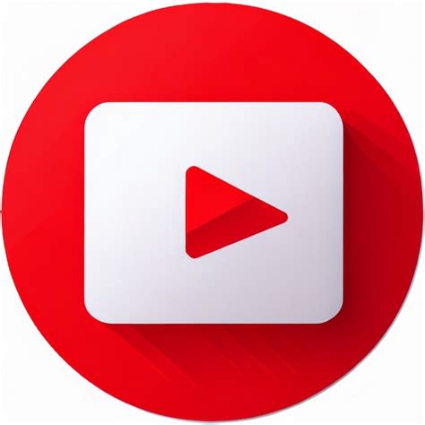 Premium Photo | YouTube logo png with 3D style yt logo