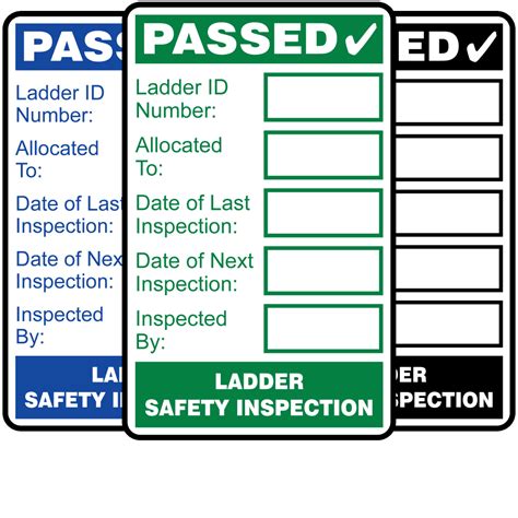 Buy Ladder Inspection Labels | Free Fast Delivery