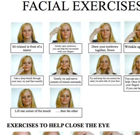 Muscle Exercises: Facial Muscle Exercises For Bell''s Palsy