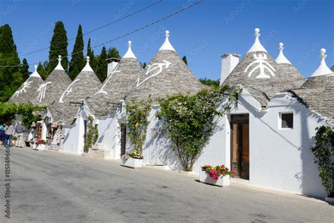 Beautiful town of Alberobello with trulli houses Stock Photo | Adobe Stock