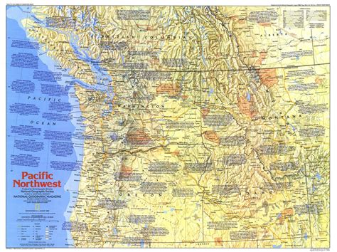 Pacific Northwest Map 1986 Side 1 | Maps.com.com