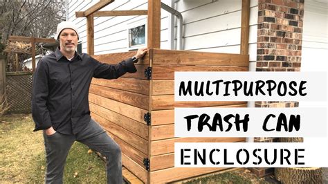 Building a Garbage Can Enclosure: DIY - YouTube