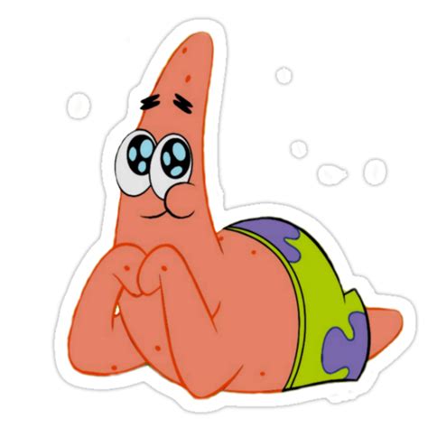 "Cute Patrick Star" Stickers by ArmoredTitan | Redbubble