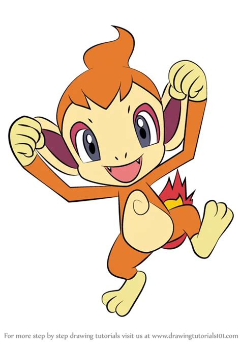 Learn How to Draw Chimchar from Pokemon (Pokemon) Step by Step : Drawing Tutorials