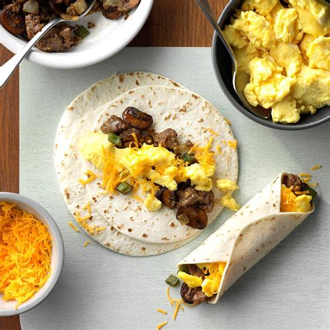 Spicy Sausage Breakfast Burrito Recipe - Burrito Walls