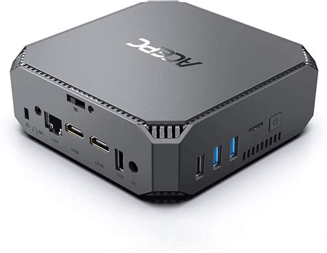 Mini PC 6GB DDR3 128GB SSD Windows 10 Pro Intel Celeron J3455 Mini Computer 4K Dual Output ...