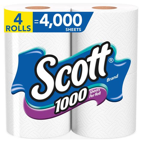 Scott 1000 Sheets 1 Ply Toilet Paper - Shop Toilet paper at H-E-B