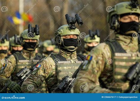 Romanian Army Special Forces Soldiers Prepare for the Romanian National Day Military Parade ...