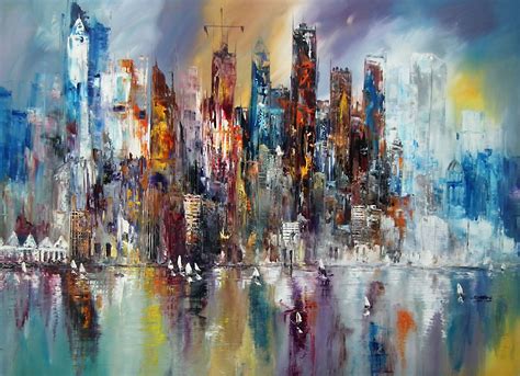 Towers, Cityscapes Inner Soulart Water Lily Pond, Water Lilies, Modern Art, Contemporary Art ...