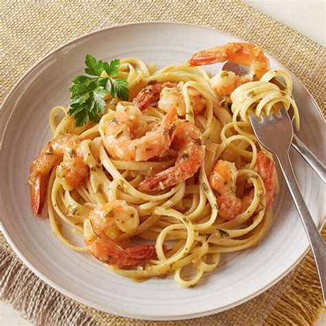 White Wine Garlic Shrimp Linguine Recipe | Land O’Lakes