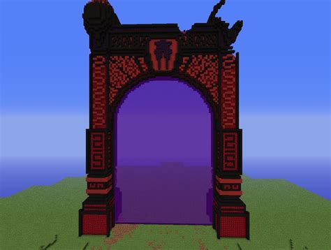 Minecraft Nether Portal Design Schematic