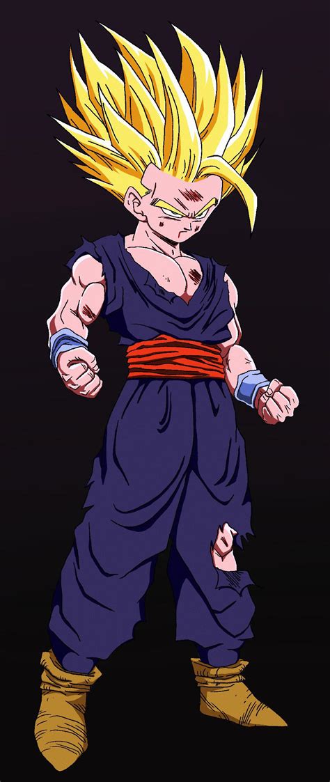 Gohan SSJ2 cell games with bojack style colors by me : r/dbz