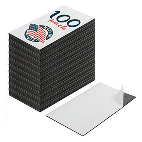 Self Adhesive Business Card Magnets, Peel and Stick, Great Promotional Product, Value Pack of ...